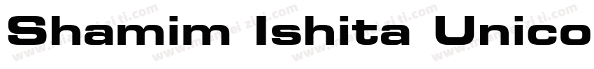 Shamim Ishita Unicode Bold字体转换